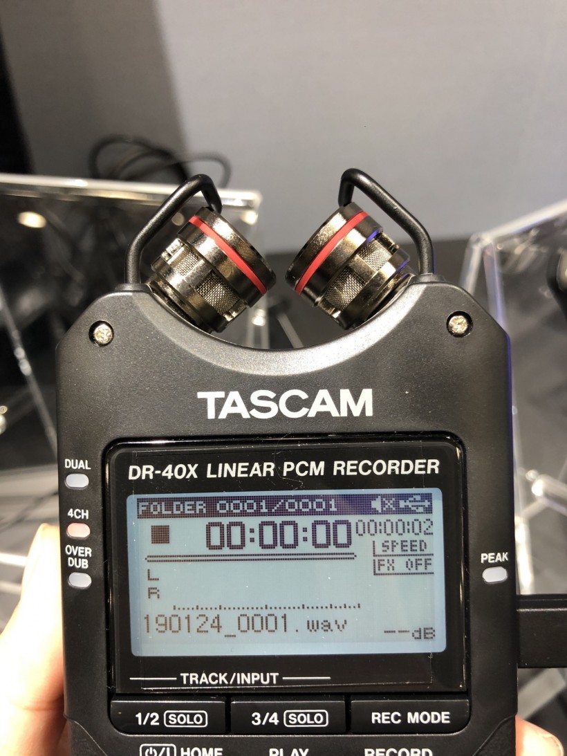 NAMM 2019 展会：Tascam 三款 DR-X 系列手持录音机第一时间上手