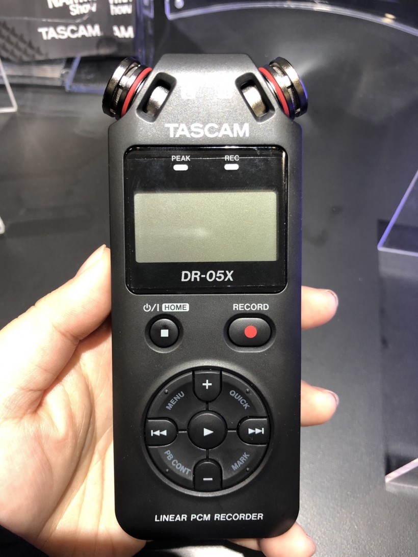 NAMM 2019 展会：Tascam 三款 DR-X 系列手持录音机第一时间上手