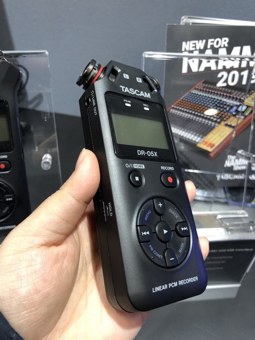 NAMM 2019 展会：Tascam 三款 DR-X 系列手持录音机第一时间上手