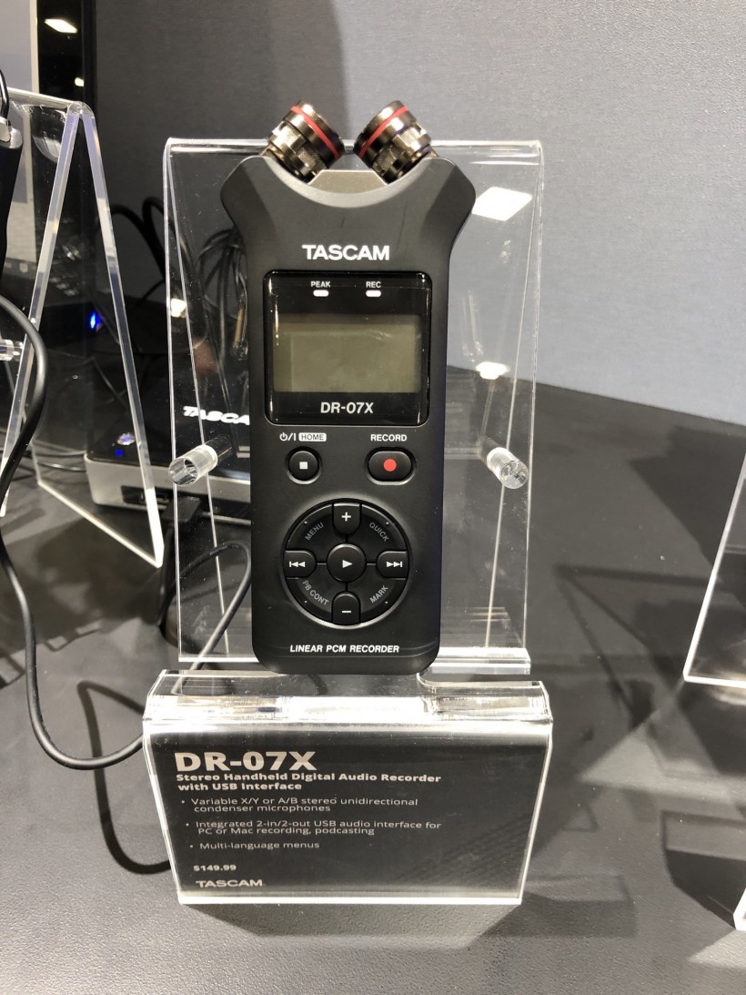 NAMM 2019 展会：Tascam 三款 DR-X 系列手持录音机第一时间上手