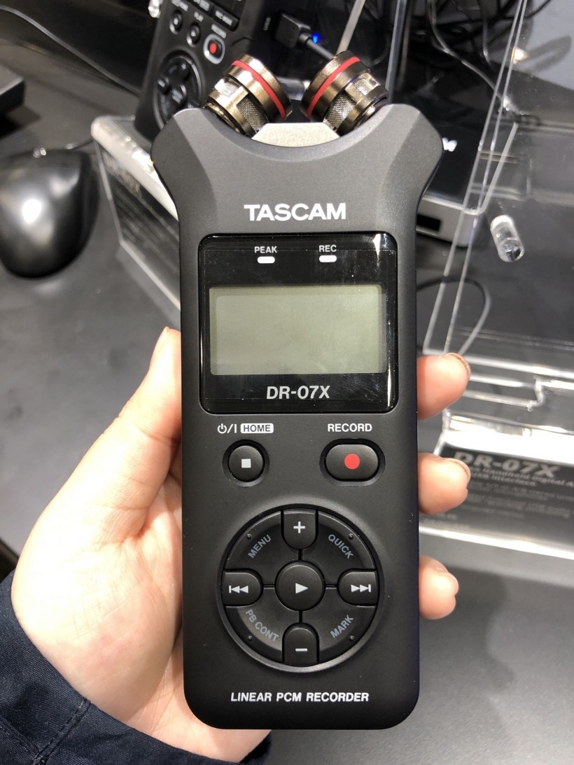 NAMM 2019 展会：Tascam 三款 DR-X 系列手持录音机第一时间上手