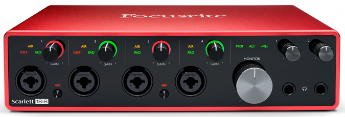 Focusrite 发布第三代 Scarlett 音频接口系列，USB-C 接口 + 24 / 192 配置