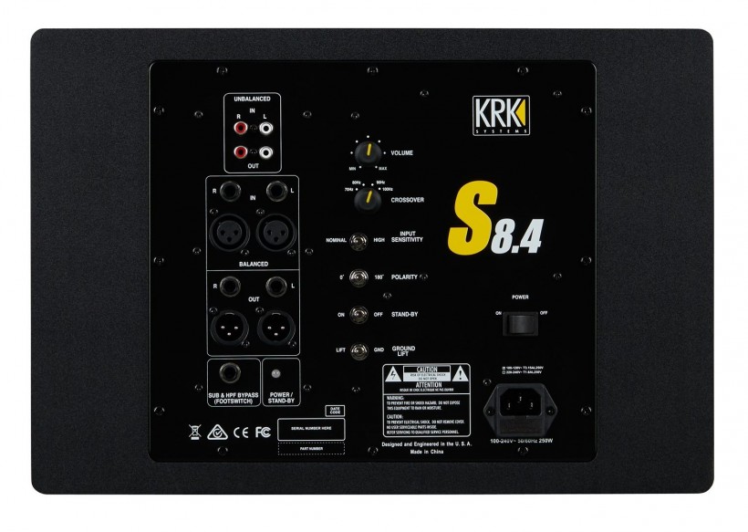 KRK 发布新一代低音音箱系列 S8.4、S10.4 和 S12.4